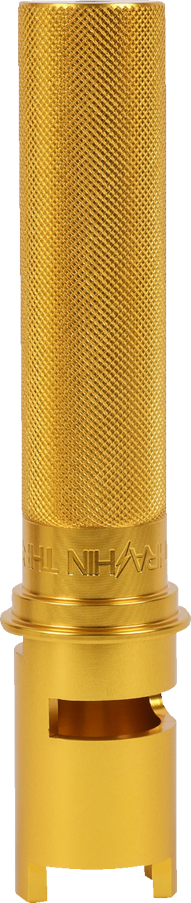 Thrashin Supply CO. Throttle Tube - Knurled - 1" - Gen 2 TBW - Gold