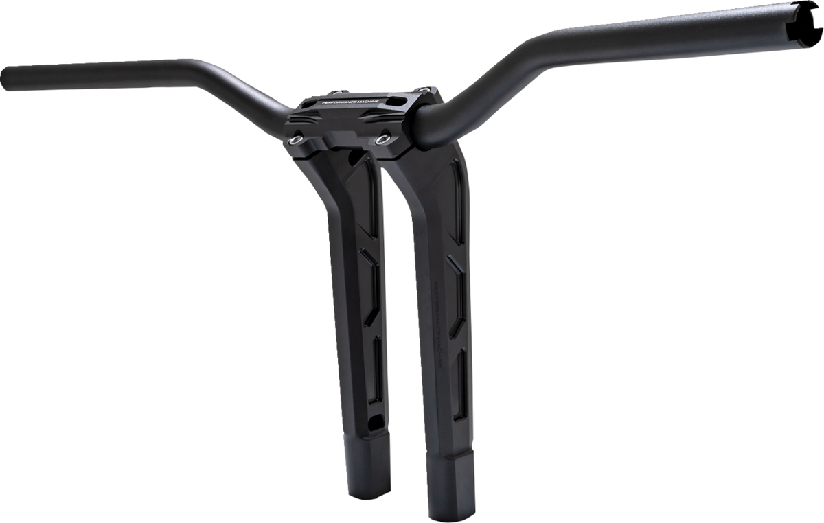 Performance Machine (PM) Phatbar & Riser Kit - Internal Wiring - 11-1/2" - Black Ops
