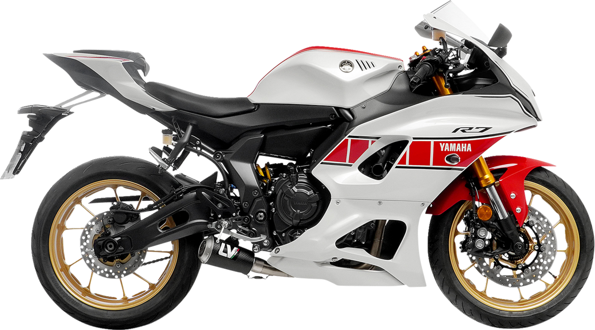 LeoVince 2-Into-1 LV-10 Exhaust System - Carbon Fiber - Yamaha 700