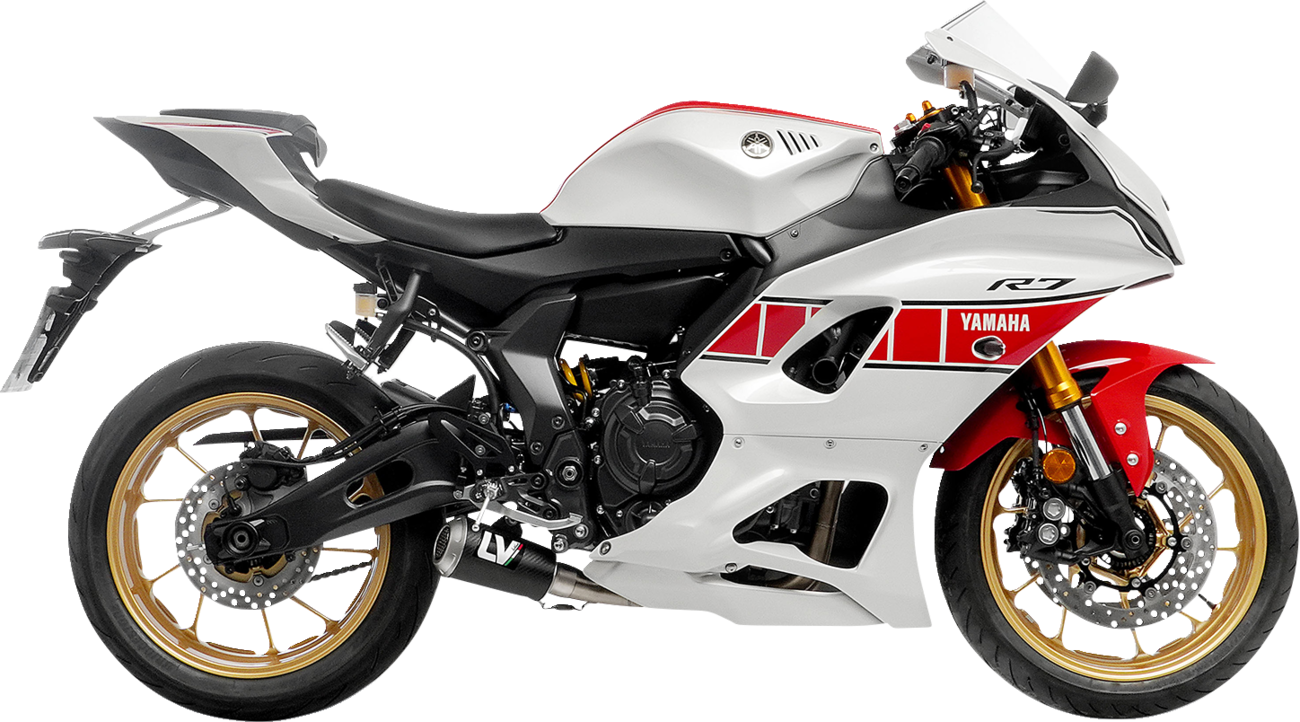 LeoVince 2-Into-1 LV-10 Exhaust System - Carbon Fiber - Yamaha 700