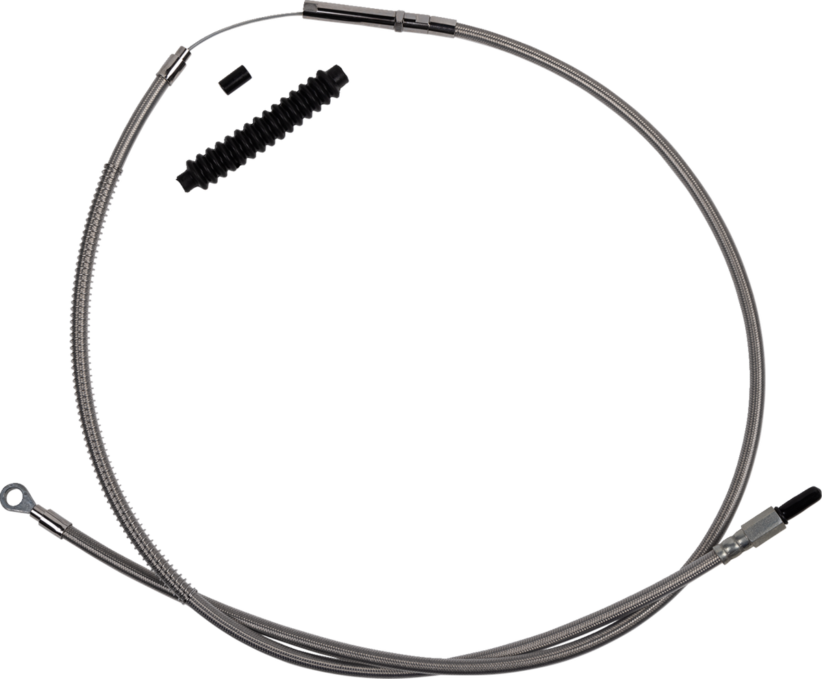 Barnett High-Efficiency Stainless Steel Clutch Cable For Harley-Davidson - Standard - '18-'23 Softail