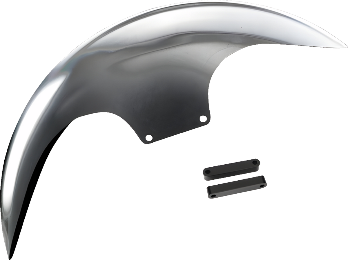 Paul Yaffe Bagger Nation Cafe Front Fender - 19" Wheel - With Black Adapters