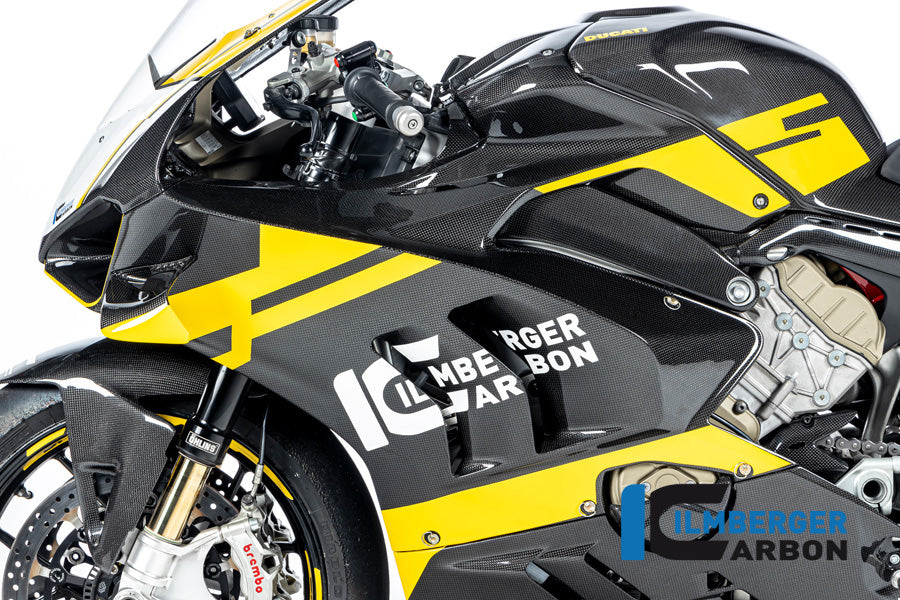 Ilmberger Carbon Fairing Side Panel Left Side Ducati Panigale V4 S Racing From 2022 - Gloss