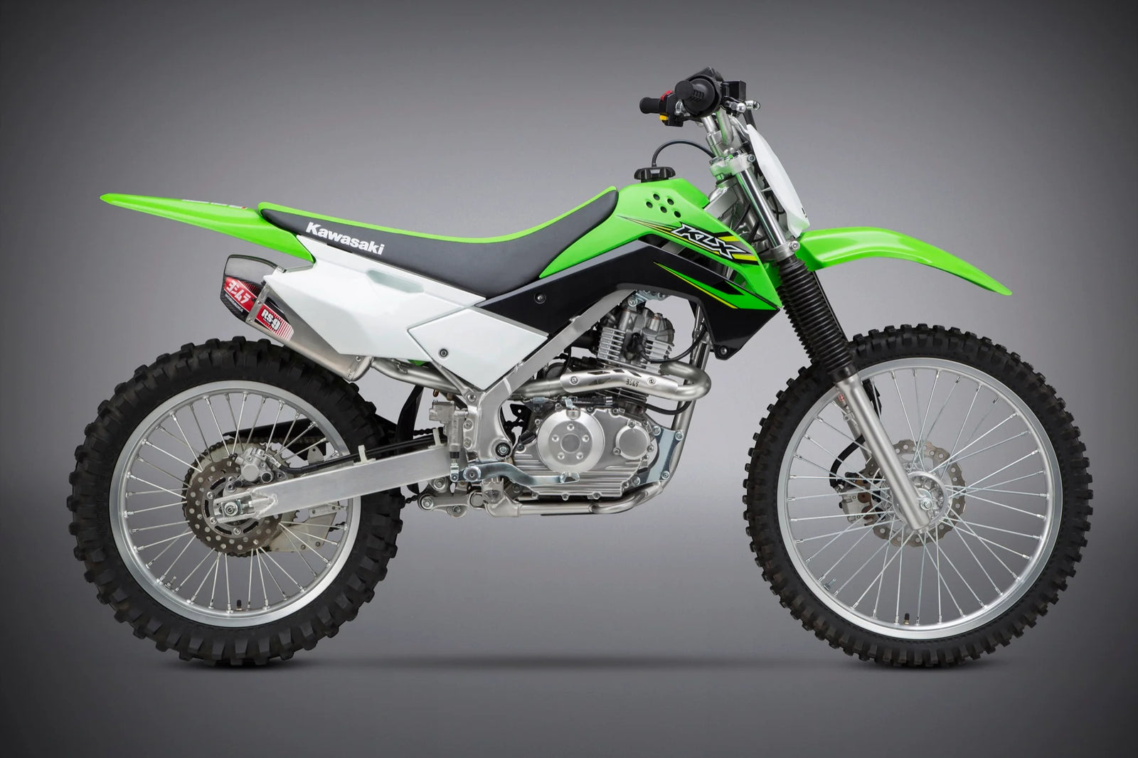 Yoshimura KLX140/L/G/R/RL/RF 11-26 RS-9 Stainless Full Exhaust, W/ Aluminum Muffler