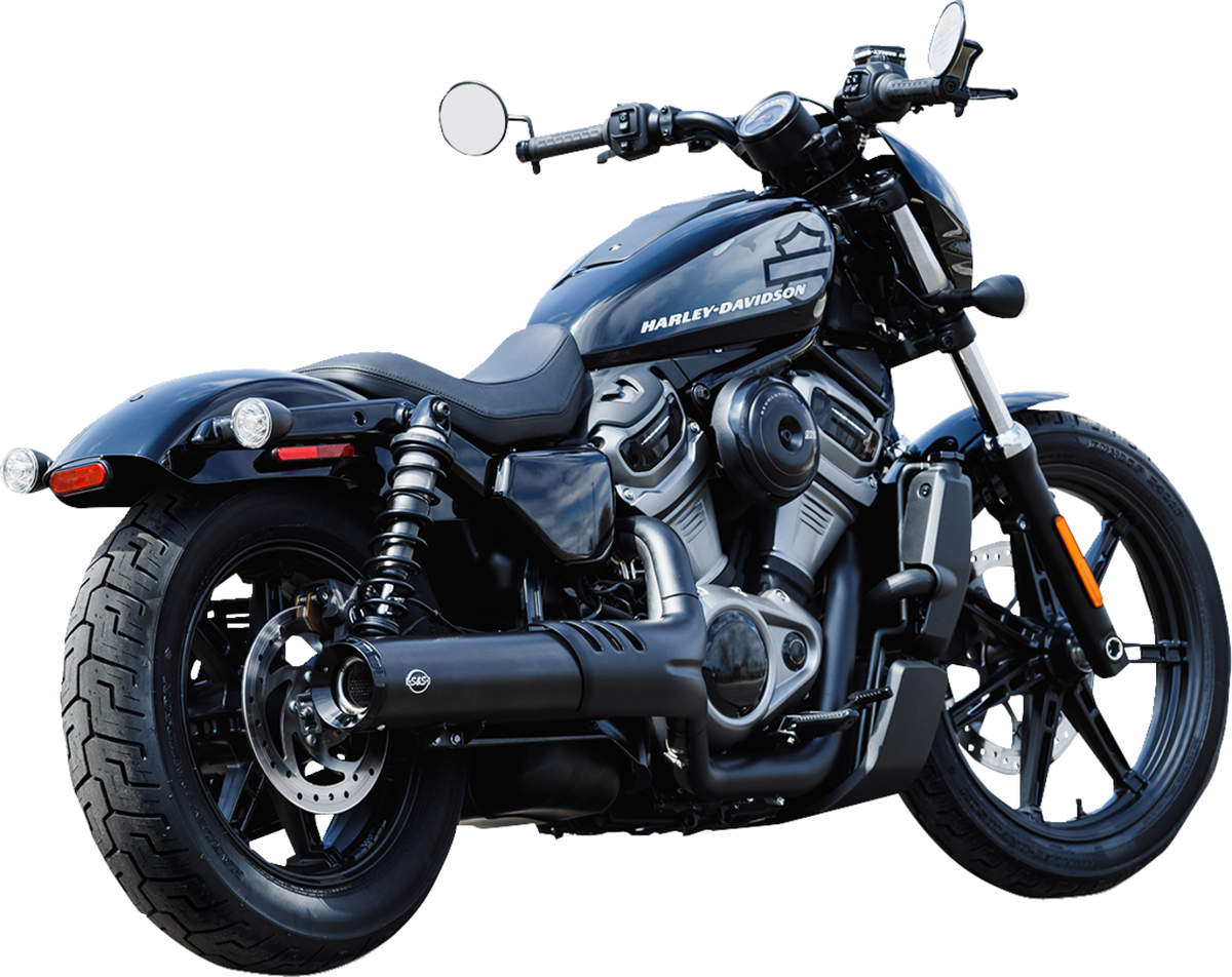 S&S Cycle 4-1/2" Grand National Slip-On Muffler - Black - RH975 Nightster
