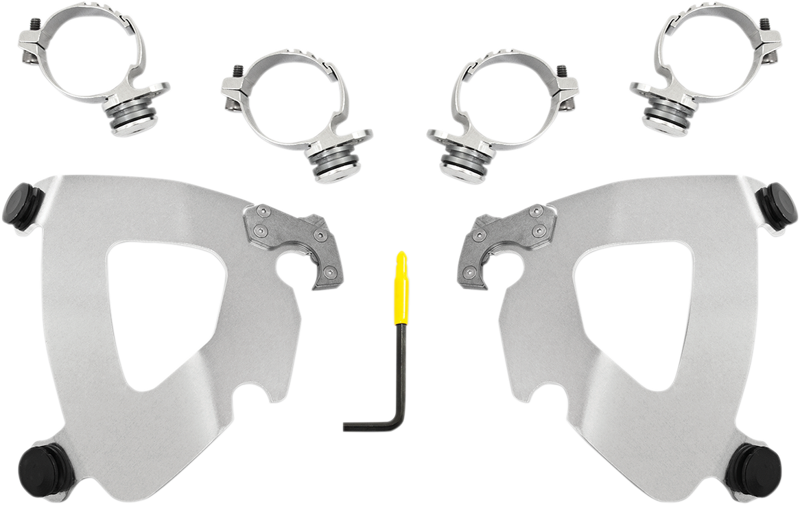 Memphis Shades Gauntlet Mounting Kit - Polished - FXLR