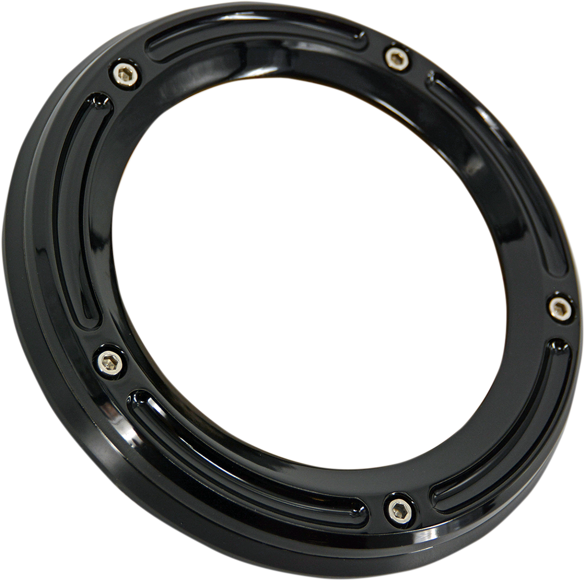 Trask Assault Derby Cover With Window - Gloss Black - Big Twin