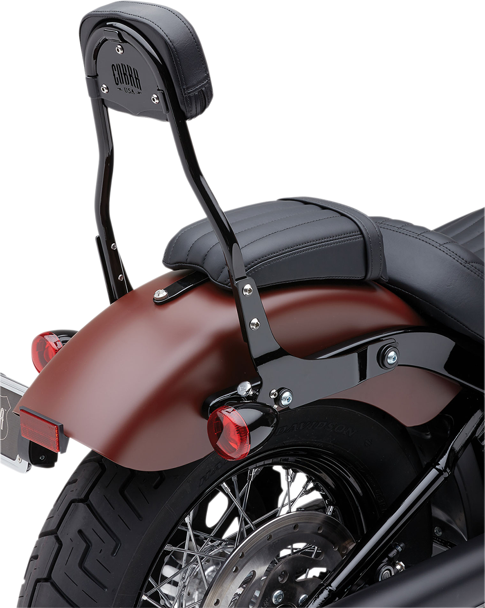Cobra Backrest Kit - 14" - Black - Softail