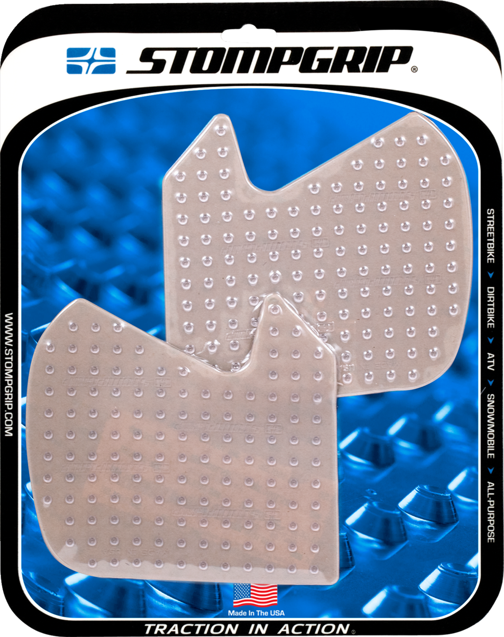 StompGrip Tank Grips - Volcano - Clear - BMW - G '16-'19