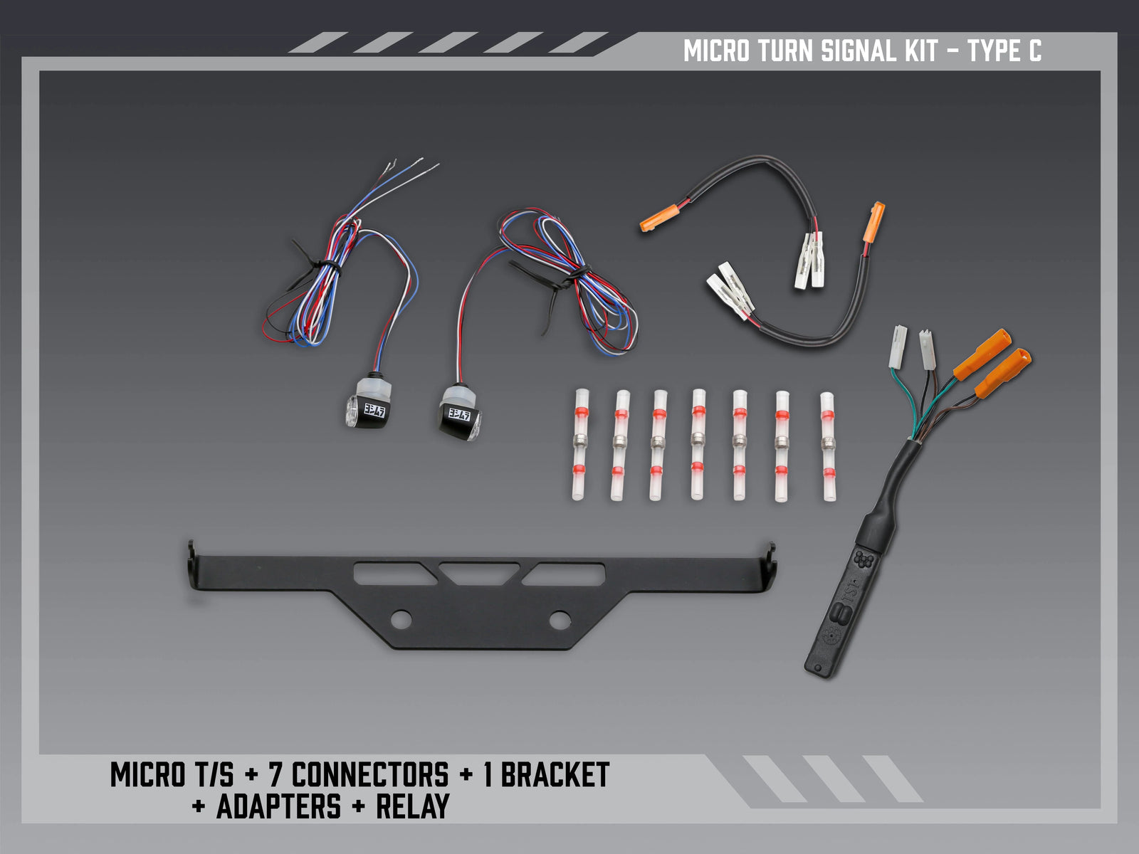 Yoshimura Type C Micro Signal Kit For V2 Fender Eliminators