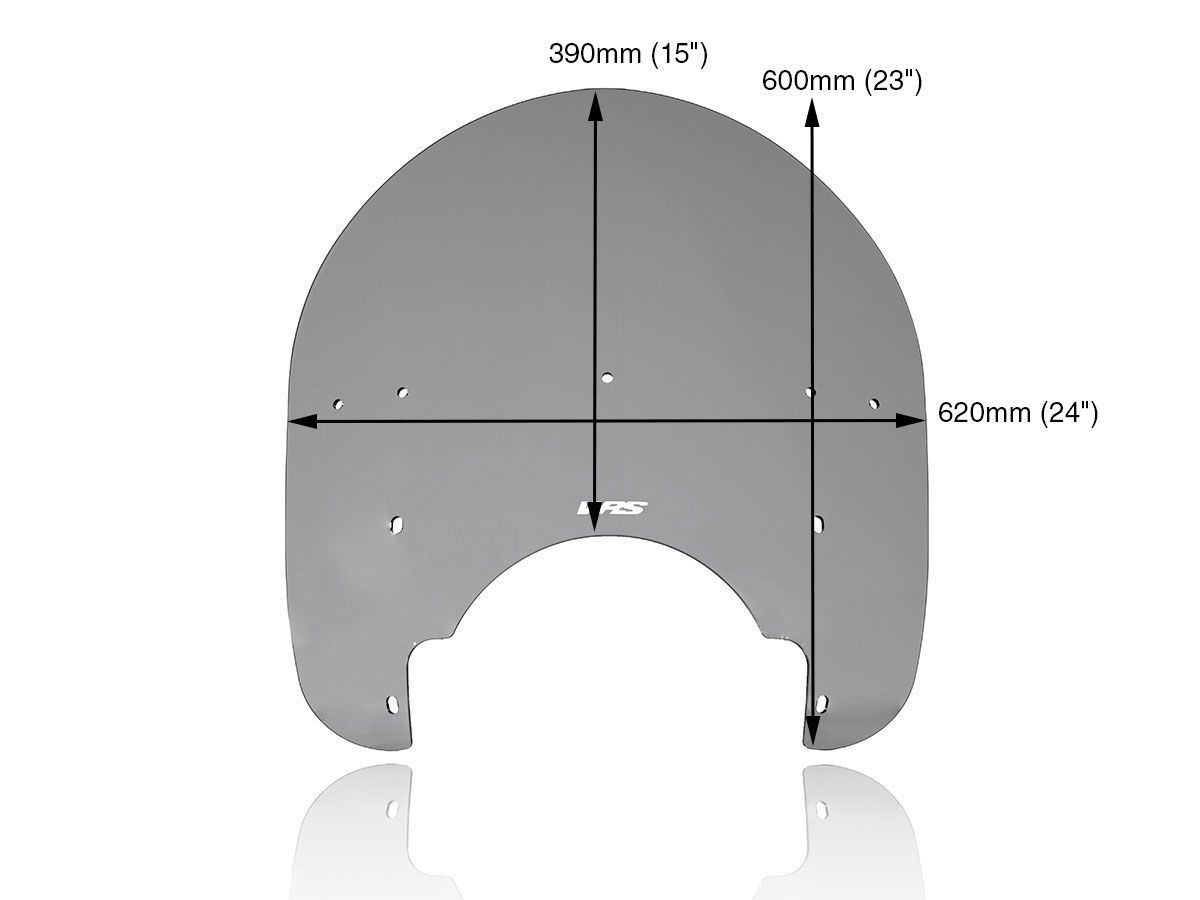 WRS CITY WINDSCREEN 23" HARLEY DAVIDSON HERITAGE SOFTAIL 1988-2006