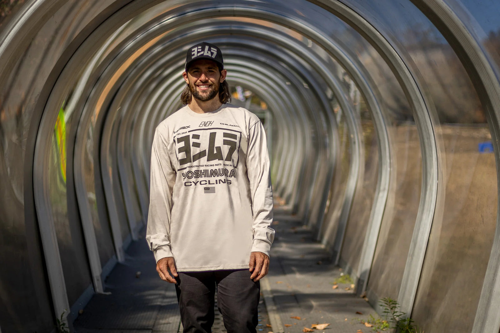 Yoshimura Race Team Long Sleeve Tee Bone