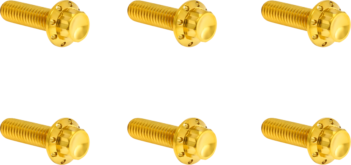 Arlen NESS Bolt Kit - Transmission Top Cover - 12-Point - Titanium - Gold