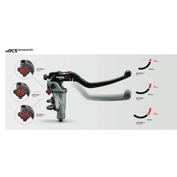 Brembo 19RCS Corsa Corta Brake Master Cylinder