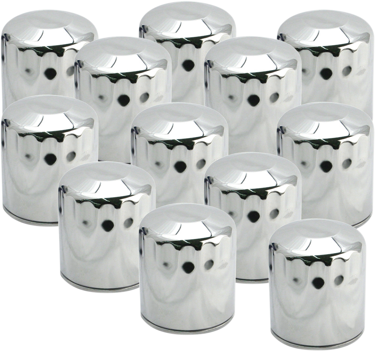 S&S Cycle Oil Filters - Chrome - 12-Pack