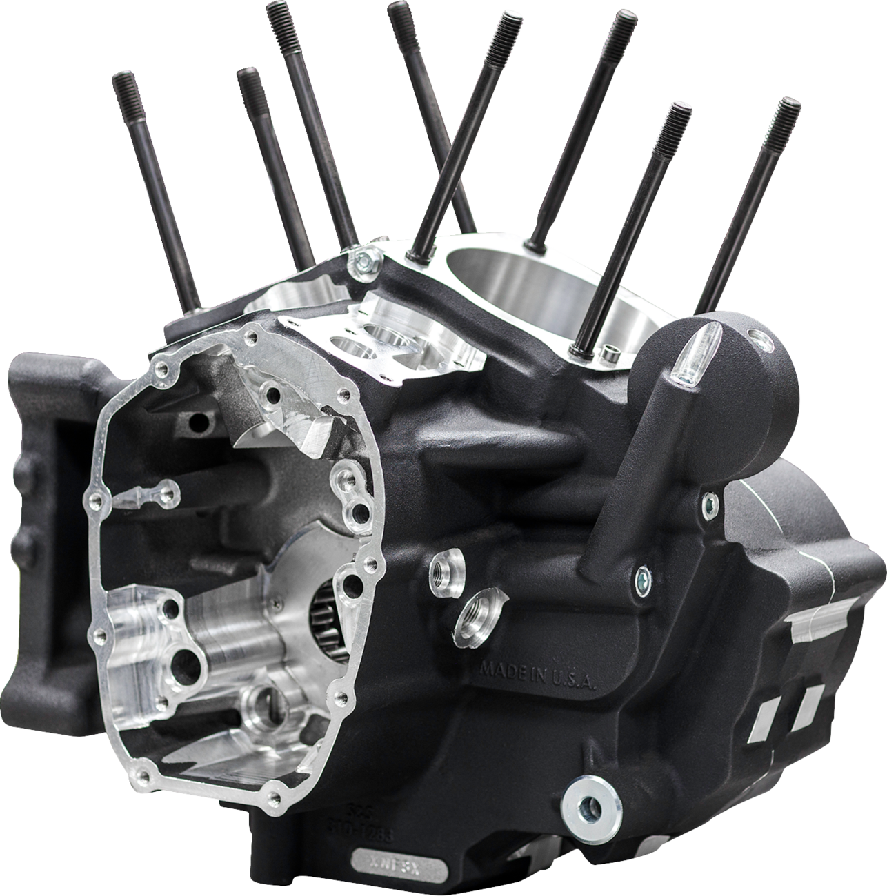 S&S Cycle Crankcase - MK-Series "B" - Black - M8 Softail