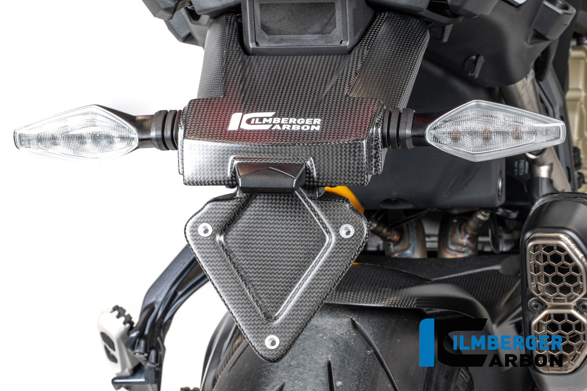 Ilmberger Carbon License Plate Holder Matte Multistrada V4 From 2025