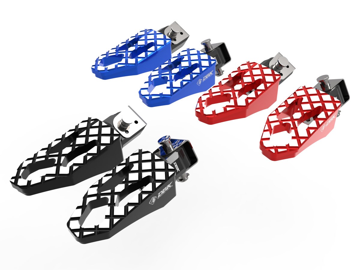 FOOTRESTS, FOOT PEGS & PEDAL PADS