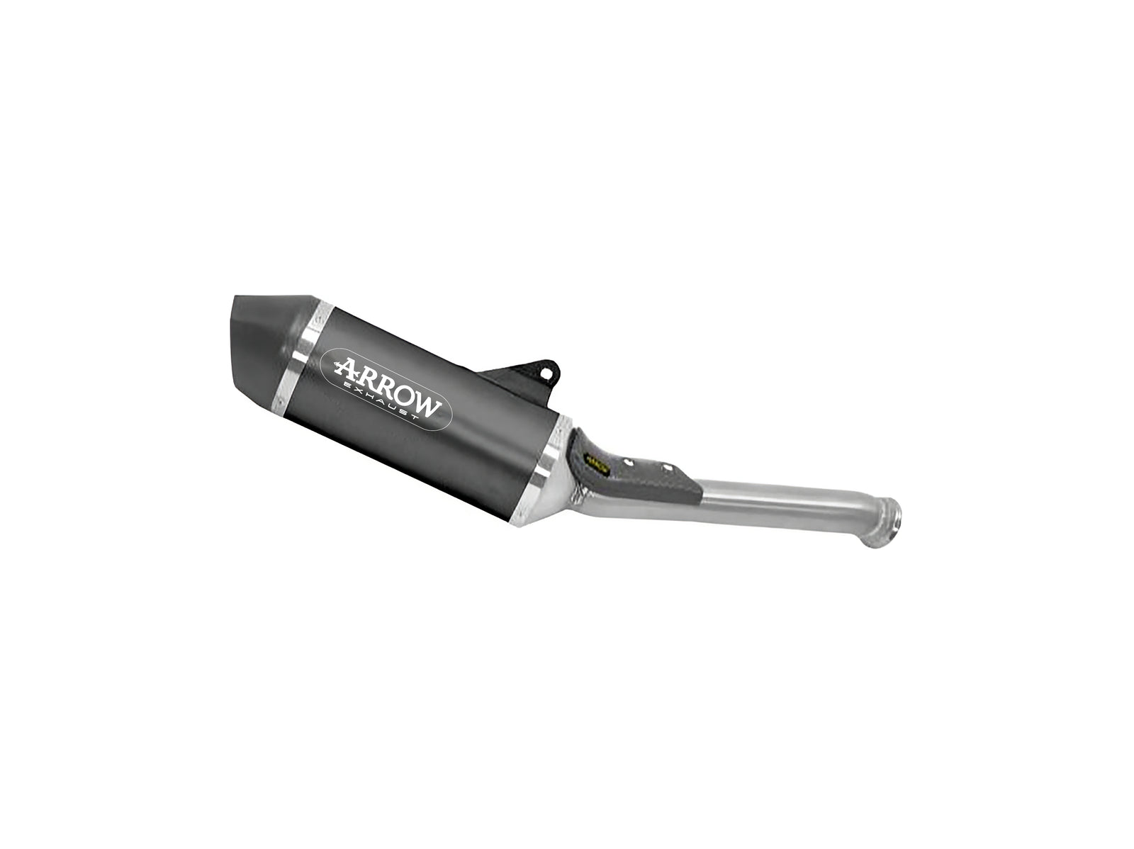 Arrow 71990AKN Race-Tech Aluminium Dark Slip On With Carbon End Cap