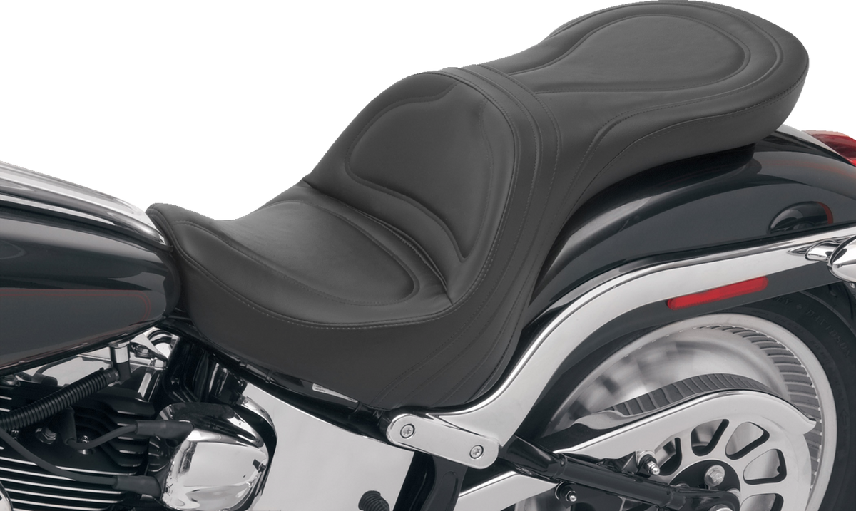 Saddlemen Seat - Explorer™ - Without Backrest - Stitched - Black - FXSTD '00-'07