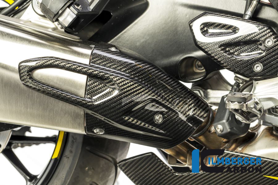 Ilmberger Carbon Front Exhaust Guard On Silencer BMW S 1000 XR 2015-2019