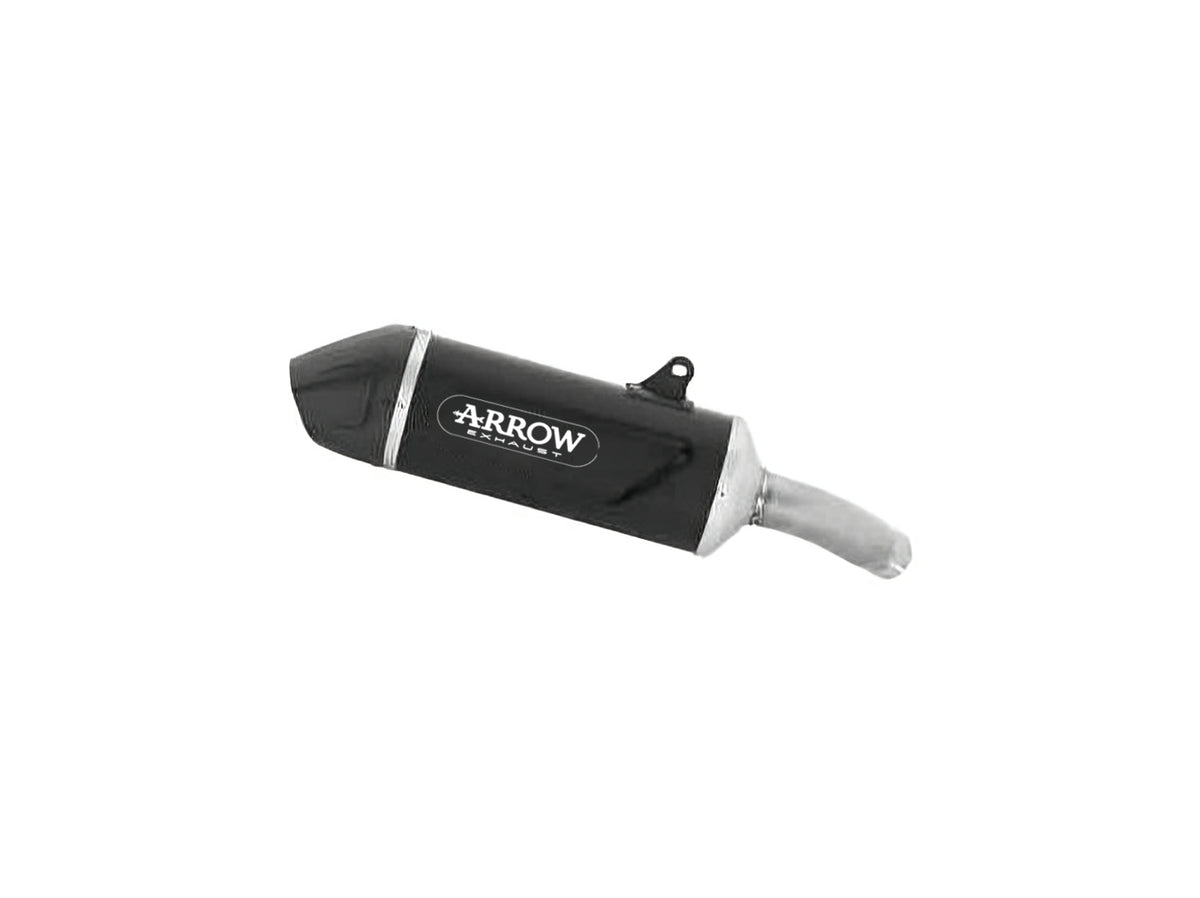 72668AKN Indy Race Evo Aluminium Dark Slip On With Carbon End Cap