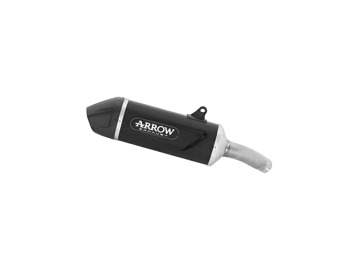 72668AKN Indy Race Evo Aluminium Dark Slip On With Carbon End Cap