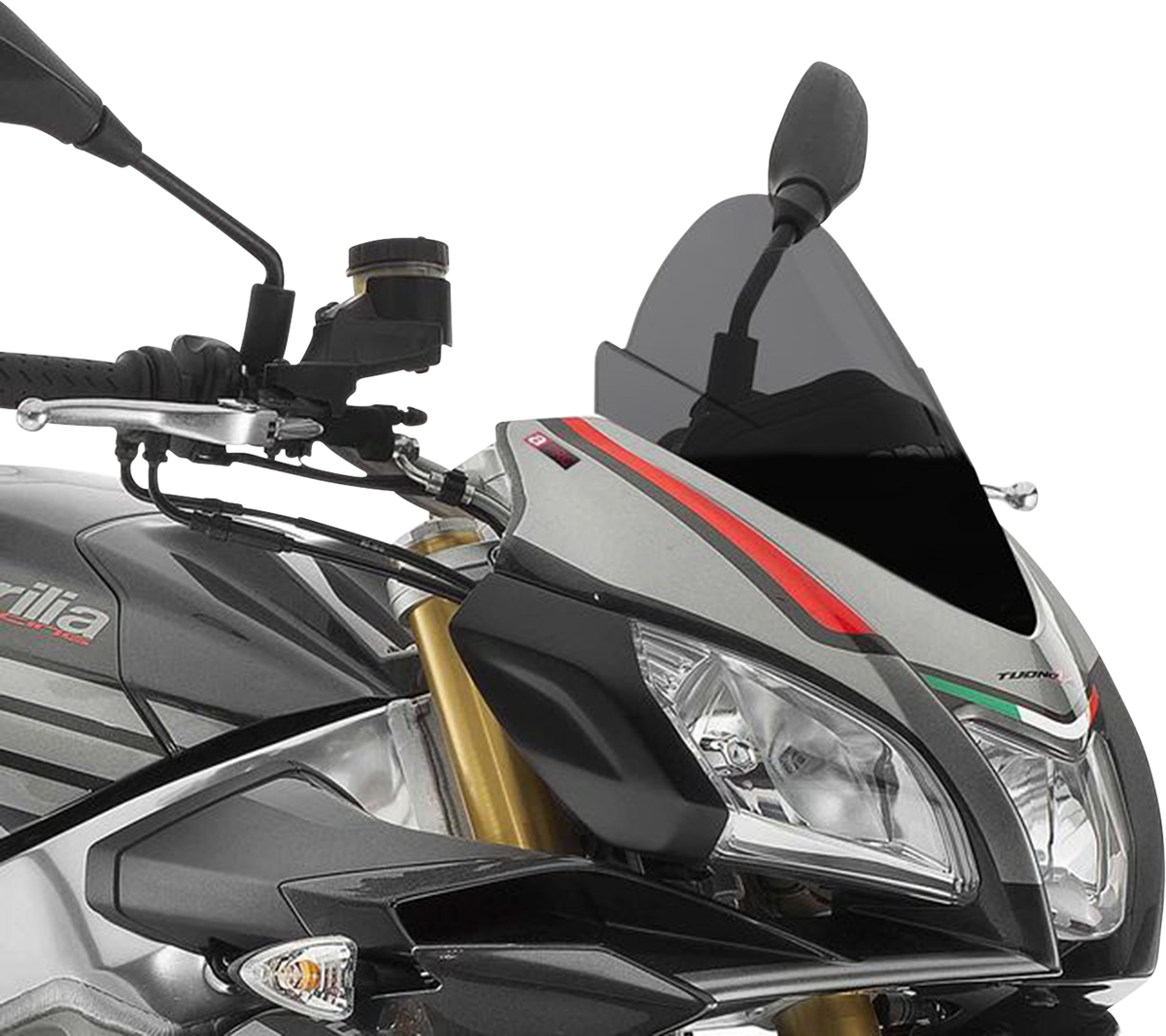 PUIG HI-Tech Parts Race Windscreen - 12-1/2" - Dark Smoke - Tuono
