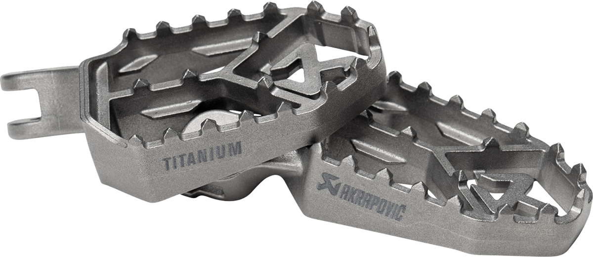 Akrapovic Adventure Foot Pegs - Titanium - Husqvarna/KTM/Gas Gas