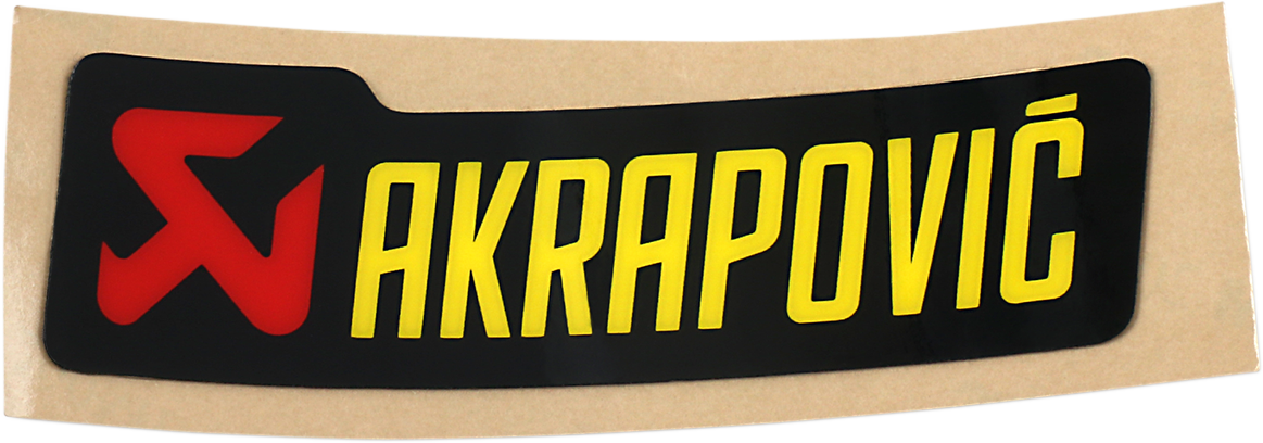 Akrapovic Replacement Sticker