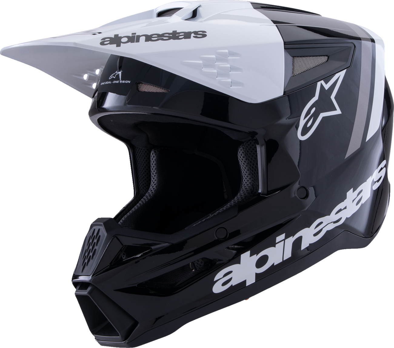 Alpinestars SM3 Helmet - Radium - Gloss Black/White/Gray - Medium