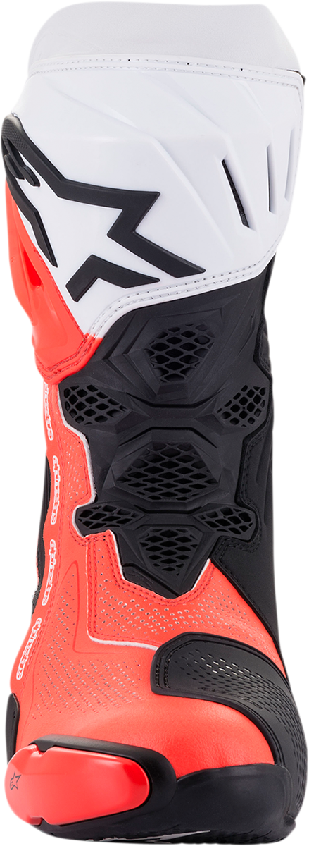 Alpinestars Supertech R Vented Boots - Black/Fluorescent Red/White - US 8 / EU 42