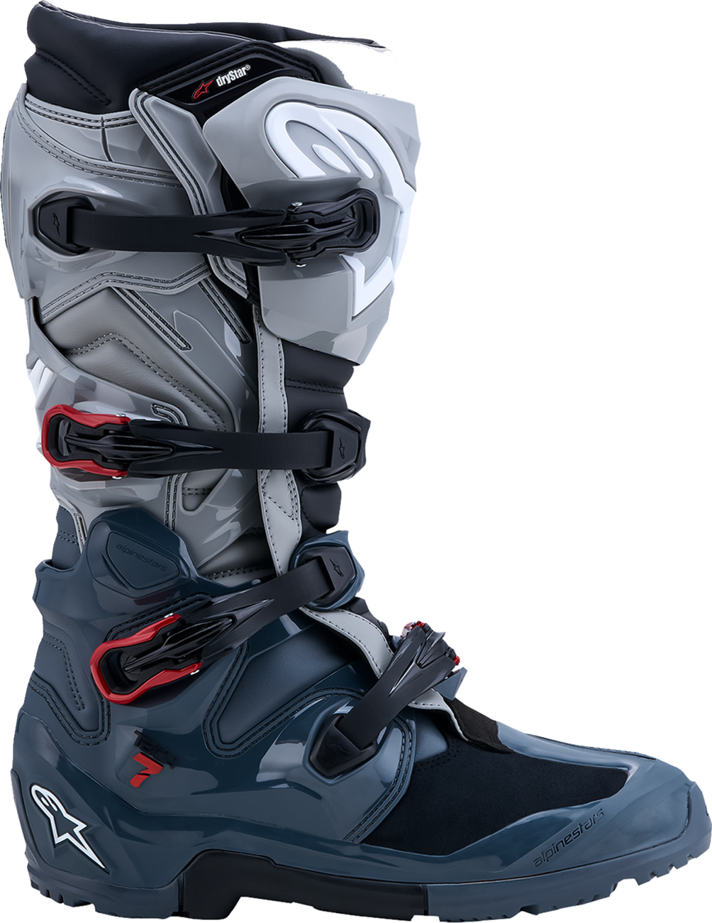 Alpinestars Tech 7 Enduro Drystar® Boots - Dark Gray/Red - US 8 / EU 42