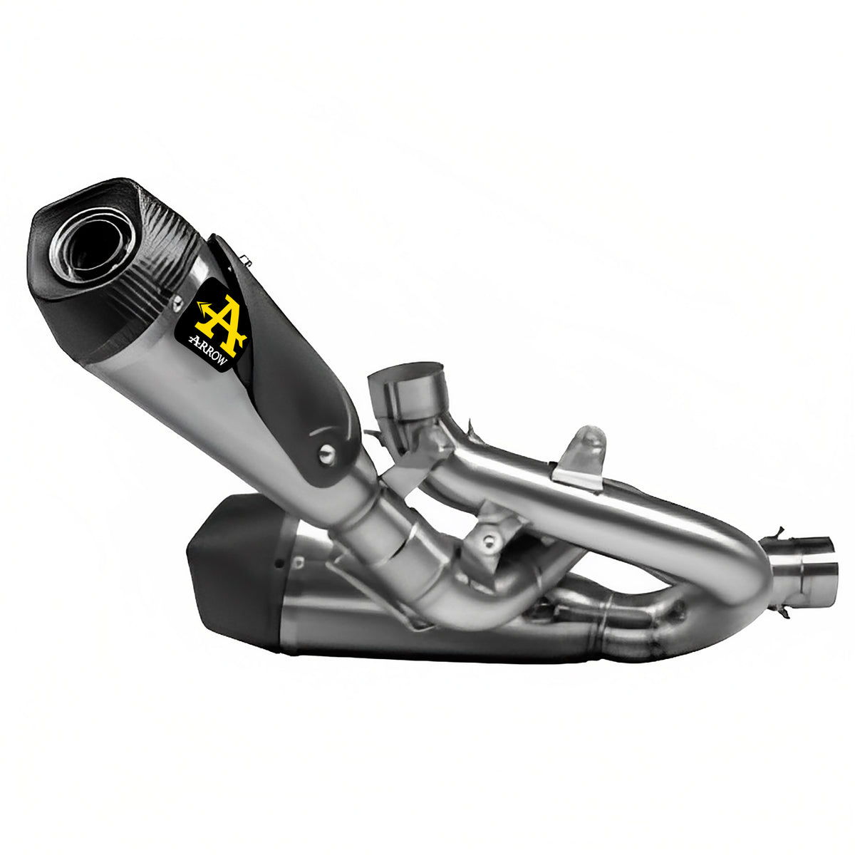 Arrow 71161PK Titanium Works Slip Ons (Right And Left) With Stainless Steel Link Pipies