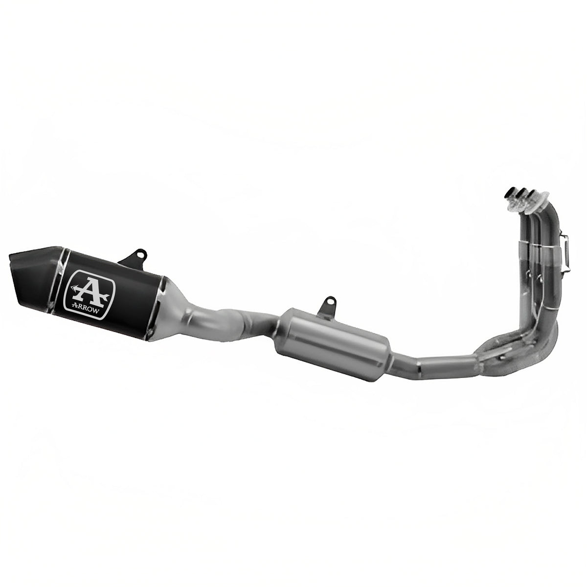 Arrow 71504VAN Catalytic Homologated Full System With Veloce Aluminium "Dark" Slip On
