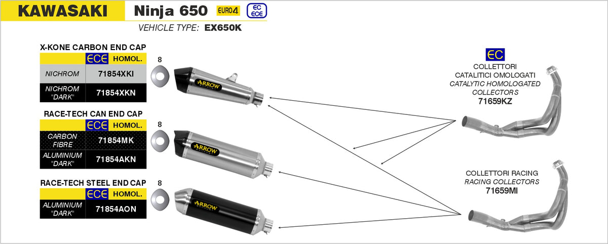 Arrow 71659MI Racing Headers