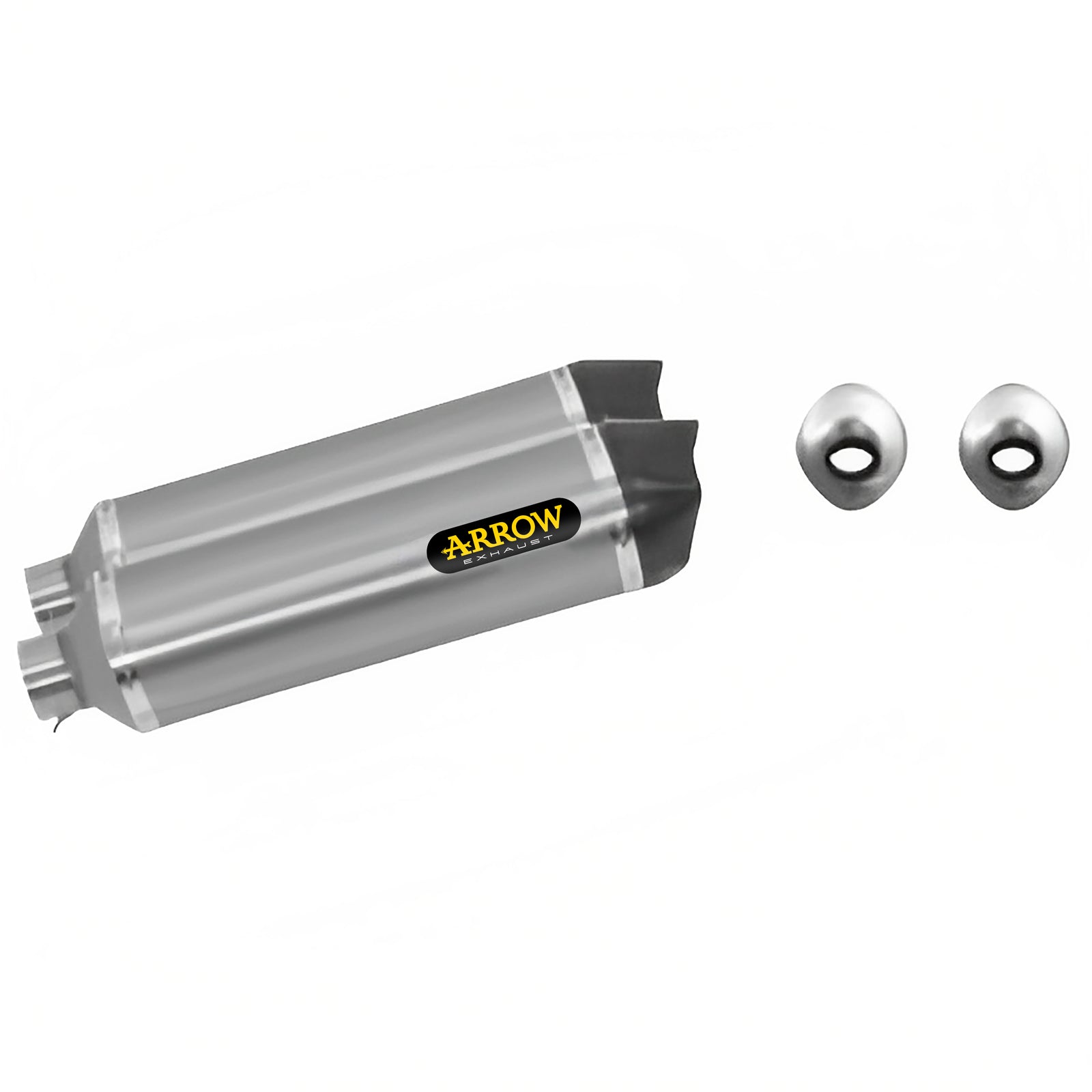 Arrow 71763AK Race-Tech Aluminium Slip Ons (Right And Left) With Carbon End Cap