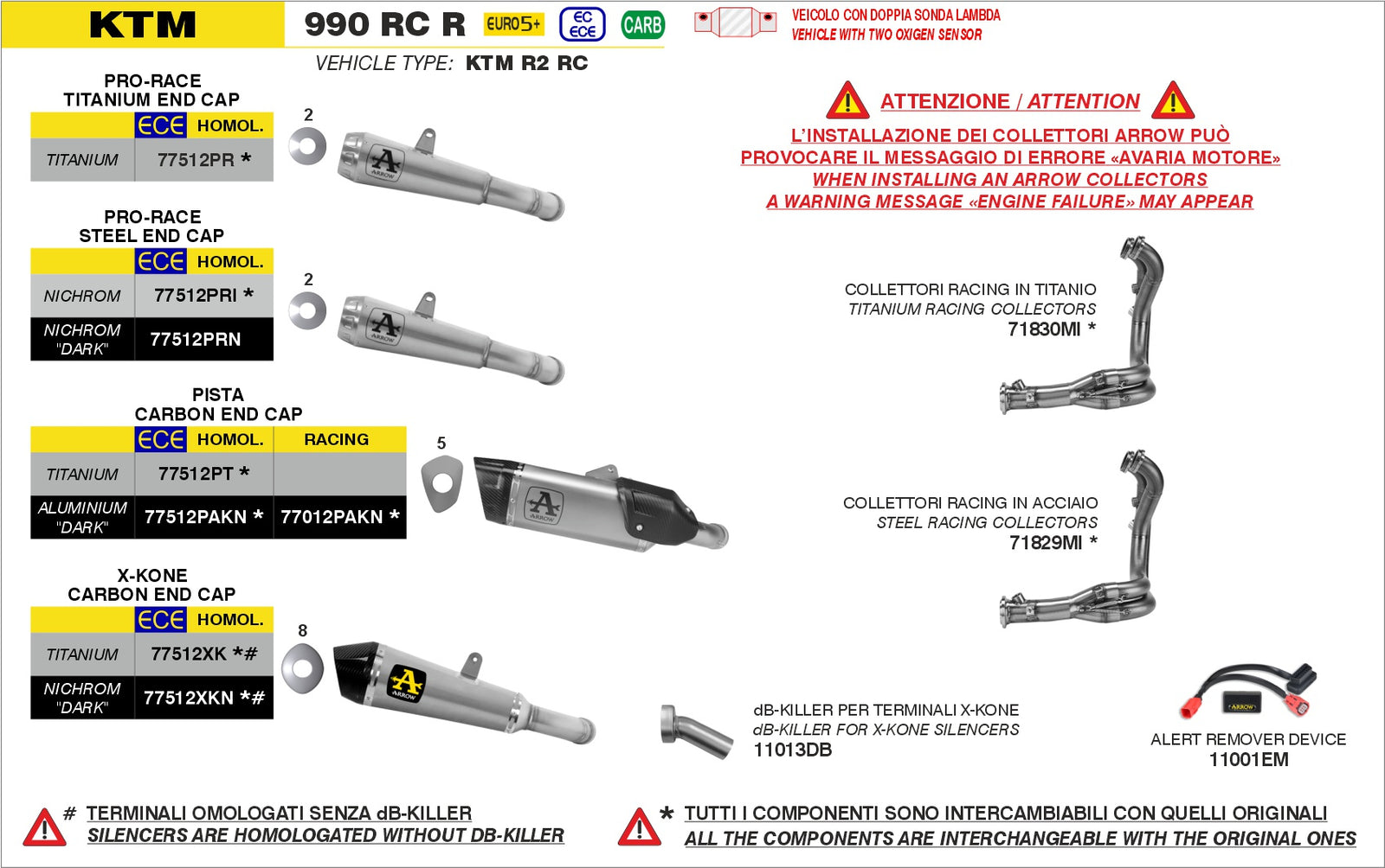 Arrow 71829MI Stainless Steel Racing Headers