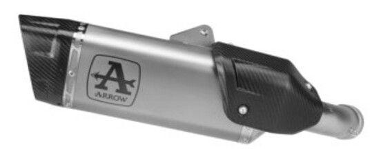Arrow 77512PT Pista Titanium Slip On With Carbon End Cap