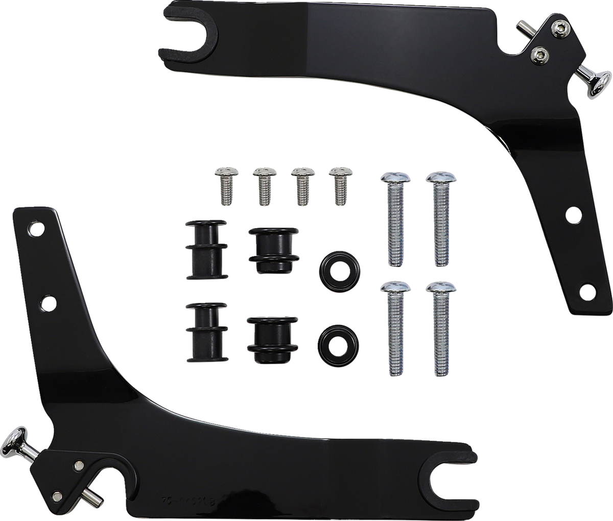 Cobra Backrest Kit - 11" - Black - Softail