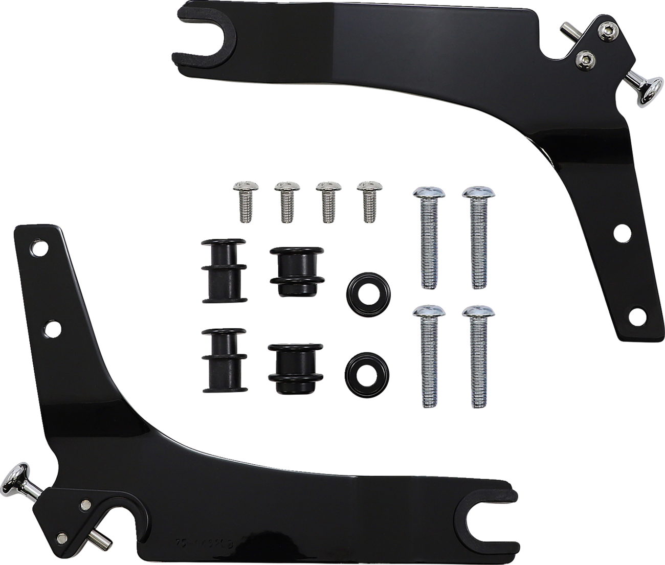 Cobra Backrest Kit - 11" - Black - Softail