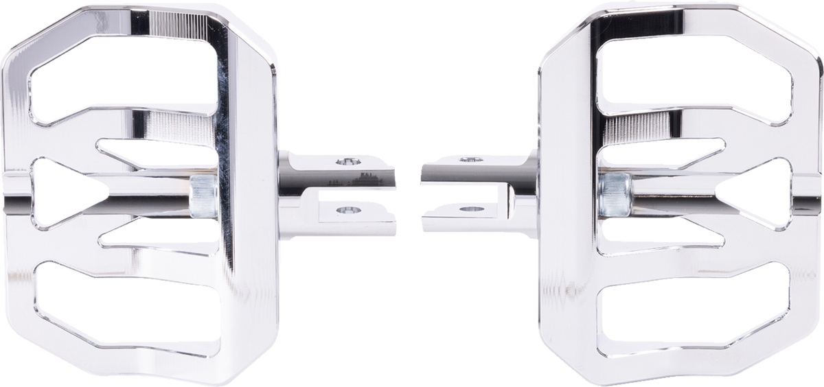 Thrashin Supply CO. Mini Aggressor Floorboards - Chrome - Front