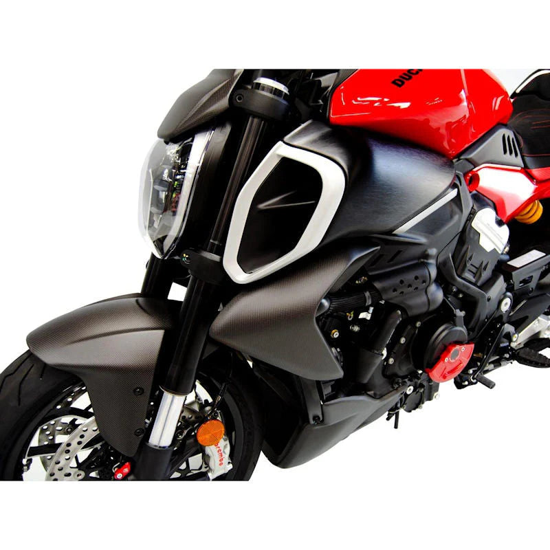 Ducabike DBK Carbon Fiber Front Upper Side Fairing Set For Ducati Diavel V4