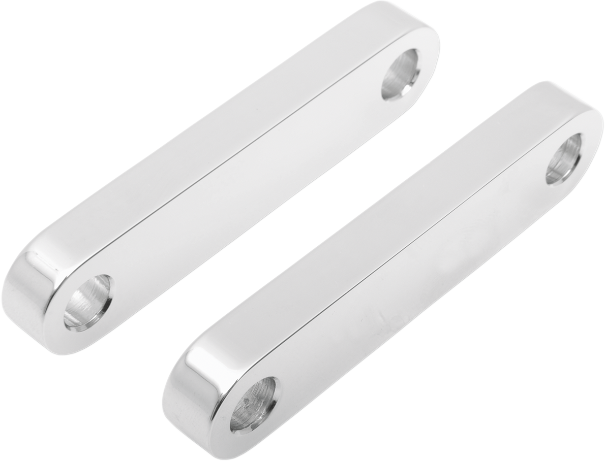 Klock Werks Hugger Front Fender Mounting Blocks - For 21" Wheels - Chrome