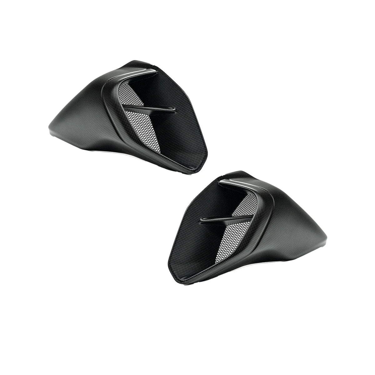 Ilmberger Carbon Fiber Satin Air Intake Set With Mesh For Ducati Diavel V4