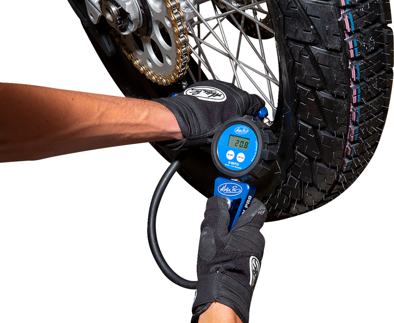 Motion Pro Tire Pressure Gauge - Digital - 60 Psi