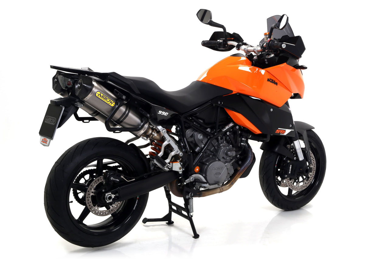 Race-Tech Aluminium Slip Ons With Carbon End Cap