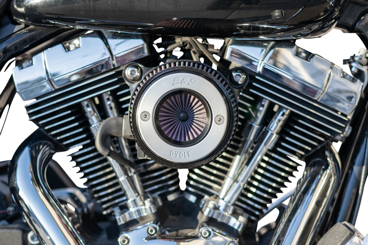 S&S Cycle Air Stinger Stealth Air Cleaner Kit - Chrome Ring