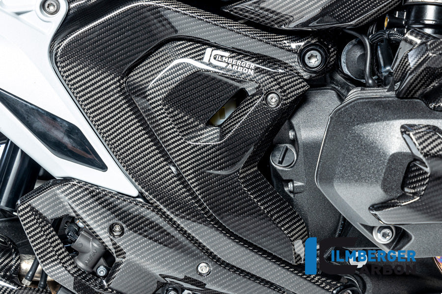 Ilmberger Carbon Triangular Frame Cover Right BMW R 1300 GS - Gloss / Twill