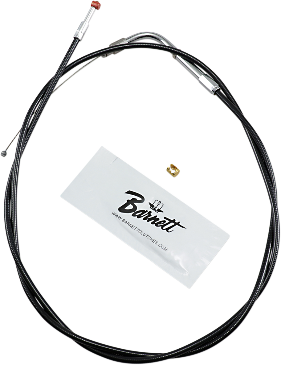 Barnett Black Vinyl Throttle Cable - +6" Size - 48" Length